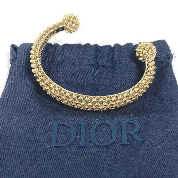 Dior B1735WOMMT Accessories Bangle Metal Gold Unused - Picture 1 of 9